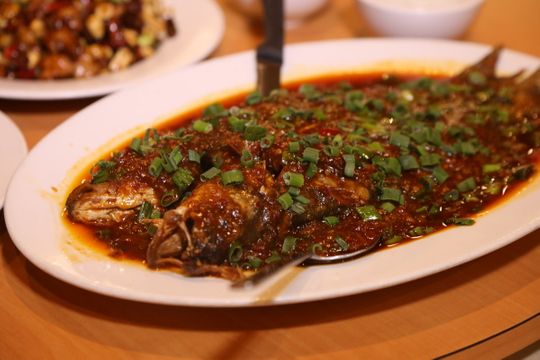 Crispy Whole Fish with Chengdu Sauce 