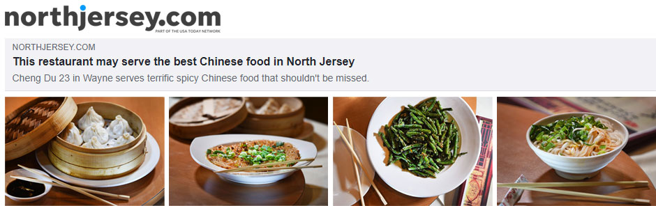 North Jersey website calls Cheng Du 23 the Best Chinese Food in North Jersey